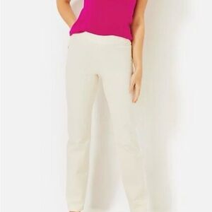 Lilly Pulitzer Declynn Bi-stretch Slim Crème Brulee pants